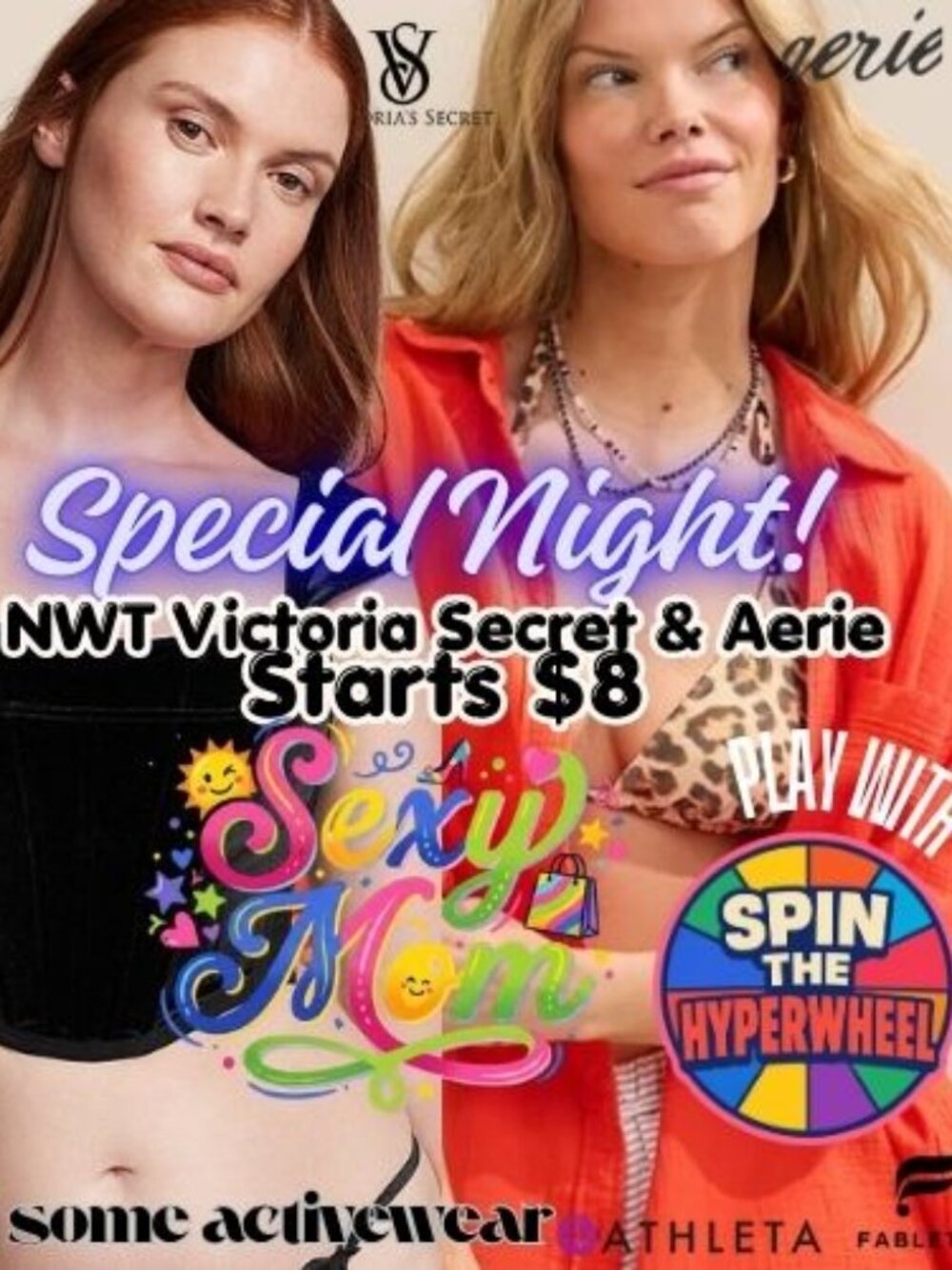 Special Night NWT Victoria Secret & Aerie- someActivewear,SpinTheWheelStarts$8